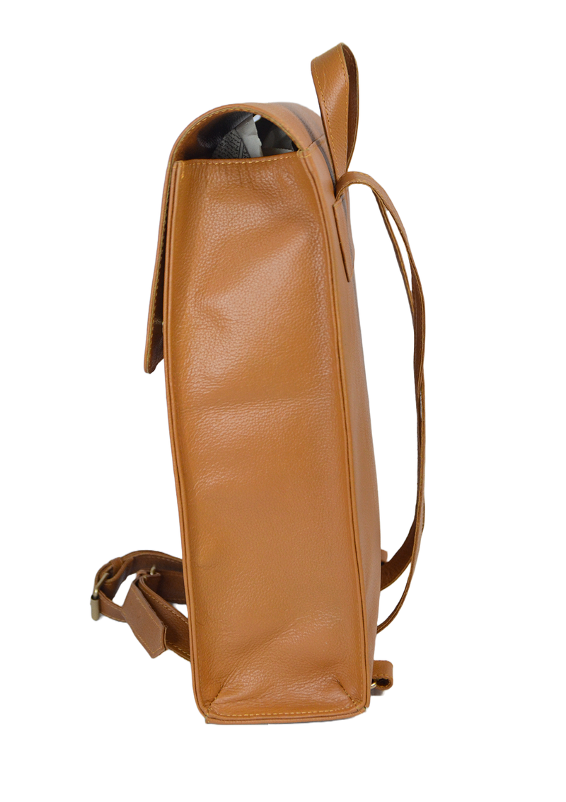 Urban Explorer Leather Backpack Brown